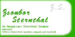 zsombor sternthal business card